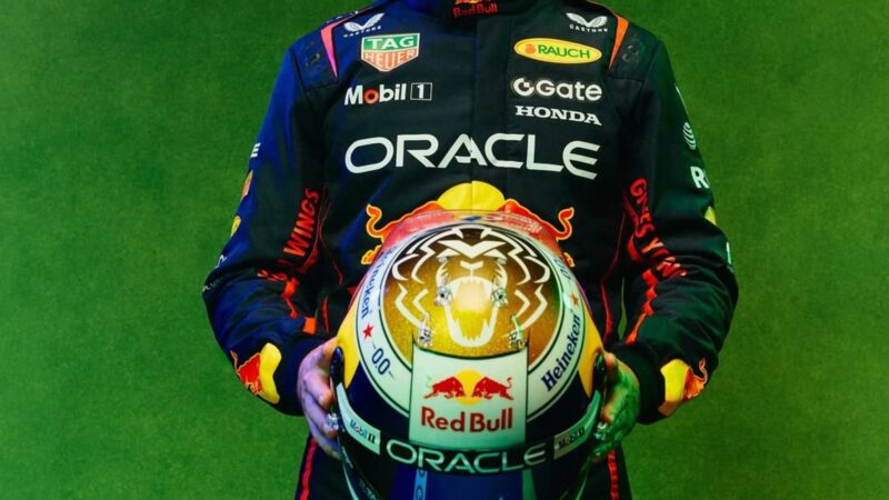 El casco dedicado a Brasil de Verstappen para el GP en San Pablo