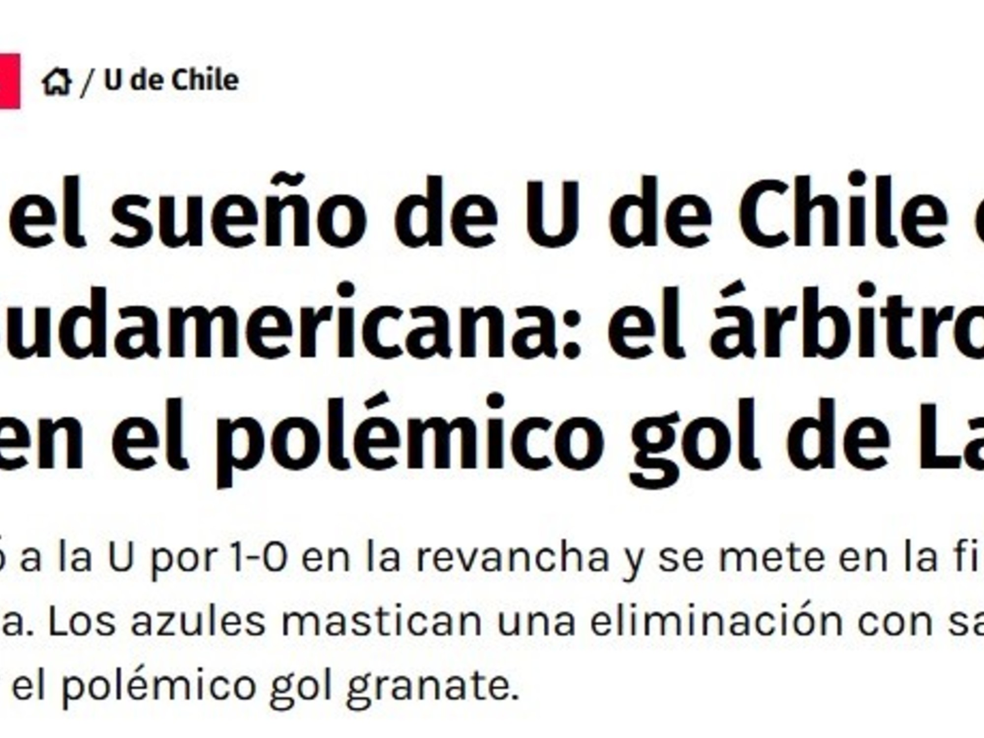 Medios chilenos llaman ‘robo’ al pase de Lanús a final Sudamericana