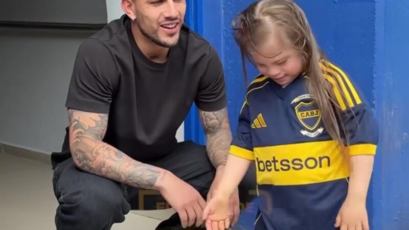 Nena viral conoce a los jugadores de Boca: “Los sueños se cumplen”