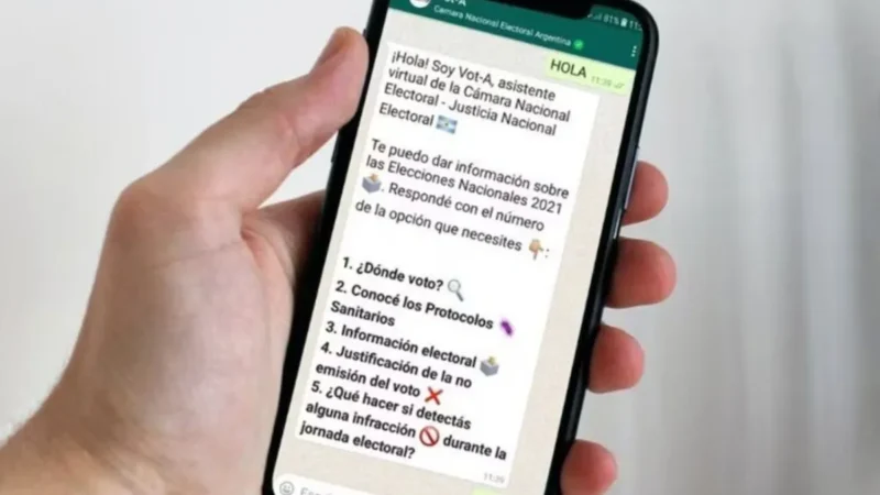 Consultar dónde voto por WhatsApp — Elecciones 2025