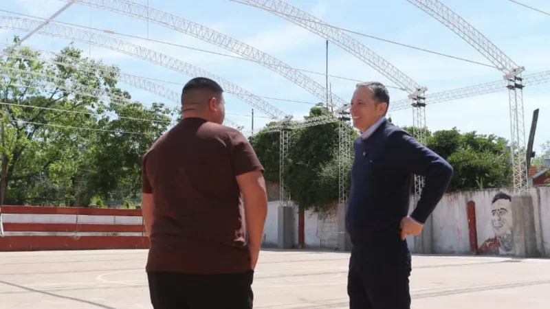 Luis Guillón: avanzan obras en techo del Club Santa Catalina