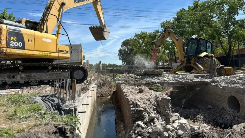 Burzaco: reactivan obra hidráulica que beneficiará 100.000 vecinos