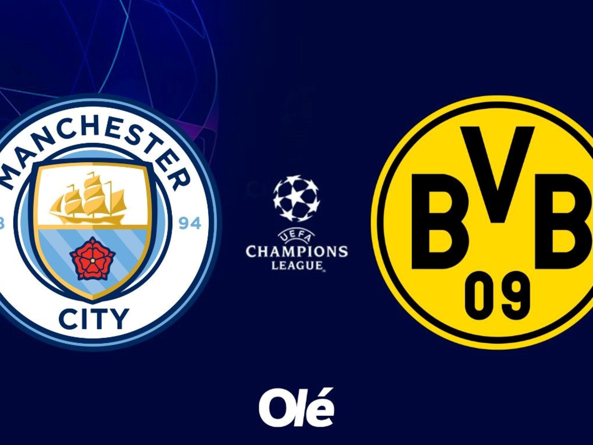 Cómo ver Manchester City vs Borussia Dortmund: hora y formaciones