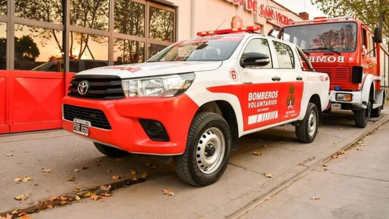 San Vicente: Bomberos comienzan el nuevo cuartel con apoyo provincial