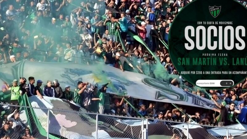 San Martín de San Juan: entradas a 200 pesos para evitar el descenso