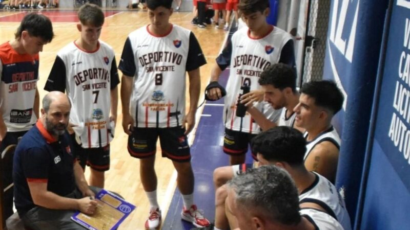 Deportivo San Vicente redefine rumbo y apuesta al básquet masculino