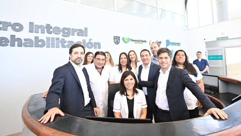 Kicillof inauguró centro de rehabilitación pública en Florencio Varela