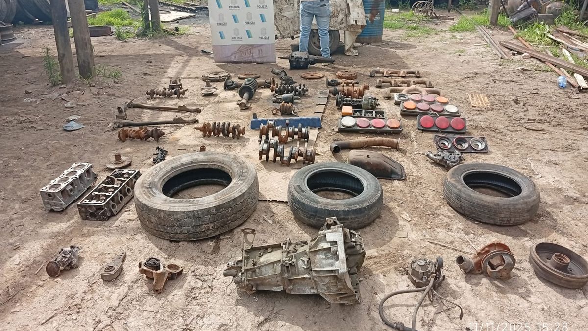 Allanamiento en taller de Domselaar: secuestraron autopartes ilegales