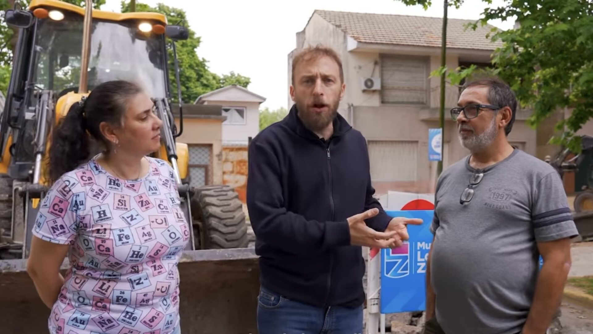 En Temperley, Otermín supervisó bacheo por ‘Obras de la Comunidad’