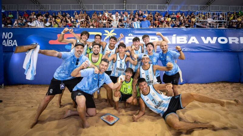 Argentina al podio del Global Tour de handball playa, albiceleste