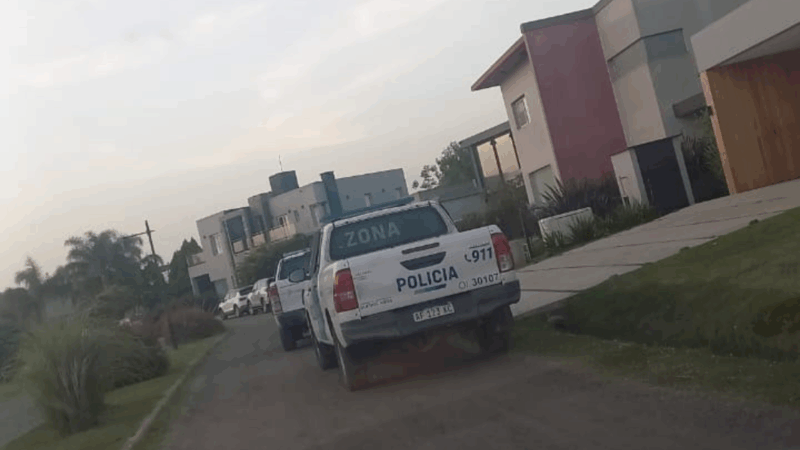 San Vicente: allanamiento en country Santa Rita en operativo policial