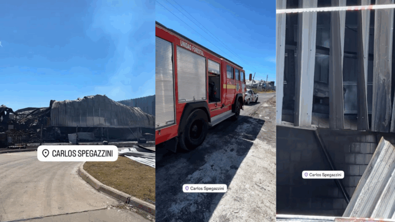 Incendio en Logischem del Polo Ezeiza: denuncian demoras de bomberos